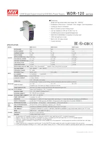 WDR-120-48 Datasheet Cover