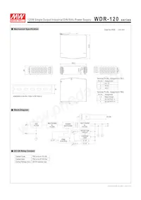 WDR-120-48 Datasheet Pagina 2