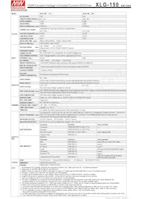 XLG-150-H-AB Datasheet Pagina 2