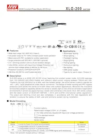 XLG-200-24-A 데이터 시트 표지