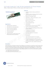 AXA016A0X3-SR Datasheet Cover