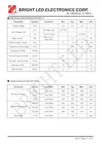 BL-HBGR32L-3-TRB-8 Datasheet Page 2
