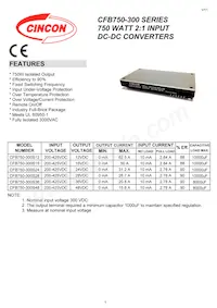 CFB750-300S48N Datasheet Cover