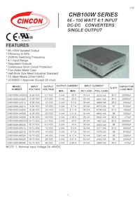 CHB100W-48S48N Datasheet Cover