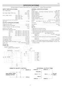CHB100W-48S48N Datasheet Page 2