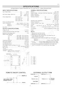 CHB200-48S48N Datasheet Page 2