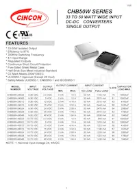 CHB50W-48S48N Datasheet Cover