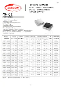 CHB75-48D05-2V5N Datasheet Cover