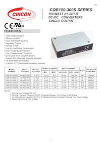 CQB150-300S48N Datasheet Cover