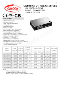 CQB150W-48S48N Datasheet Copertura