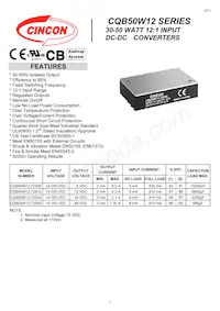 CQB50W12-72S48N Datasheet Copertura