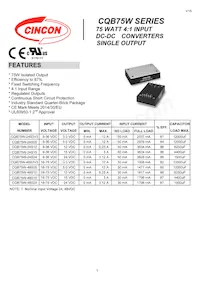 CQB75W-48S24N Datasheet Cover
