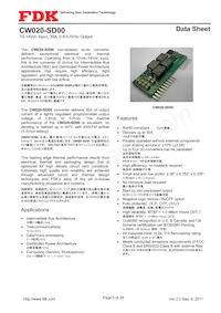 CW020-SD00 Datenblatt Cover