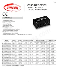 EC3SAW-48D15P Datasheet Cover