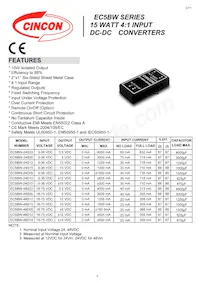 EC5BW-48D15T Datasheet Cover