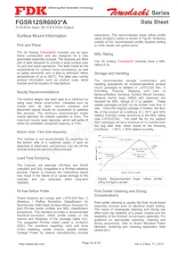 FGSR12SR6003PA Datasheet Pagina 22