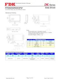 FPDK05SR8003PSS Datasheet Pagina 14