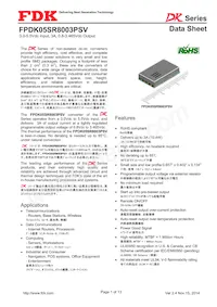 FPDK05SR8003PSV Datenblatt Cover