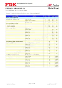 FPDK05SR8003PSV Datasheet Pagina 3