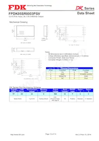 FPDK05SR8003PSV Datasheet Pagina 12