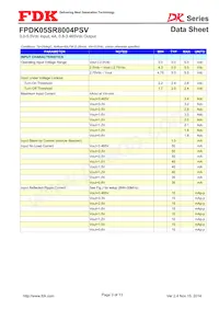 FPDK05SR8004PSV Datasheet Page 3