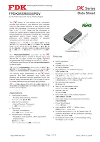 FPDK05SR8008PSV Datasheet Cover