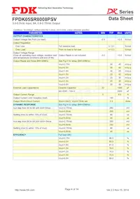 FPDK05SR8008PSV Datasheet Page 4