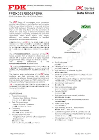 FPDK05SR8008PSVK Datasheet Cover