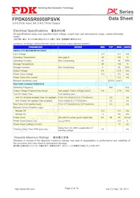 FPDK05SR8008PSVK Datasheet Page 2