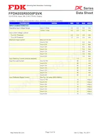 FPDK05SR8008PSVK Datasheet Pagina 3