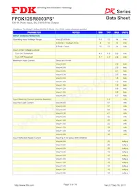 FPDK12SR8003PSV Datasheet Pagina 3