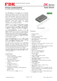 FPDK12SR8004PSV Datasheet Cover