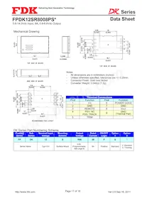 FPDK12SR8008PSV Datasheet Page 17