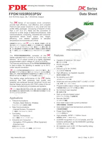 FPDK18S5R003PSV Datenblatt Cover