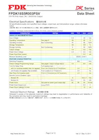 FPDK18S5R003PSV Datasheet Pagina 2