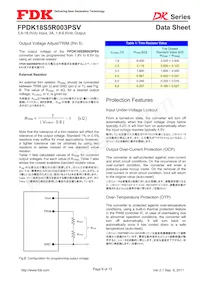 FPDK18S5R003PSV Datasheet Pagina 6