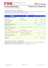 FPFR12SR6570NA Datenblatt Seite 2