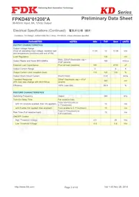 FPKD48T01208PA Datasheet Pagina 3