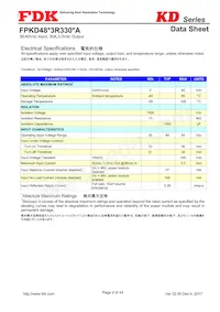 FPKD48T3R330PA Datasheet Page 2