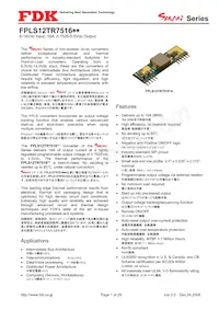 FPLS12TR7516PA Datasheet Cover