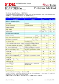 FPLS12TR7520PA數據表 頁面 2