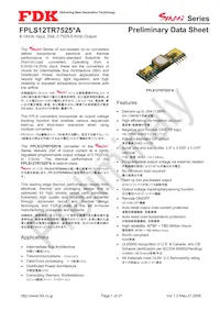 FPLS12TR7525PA Datasheet Cover