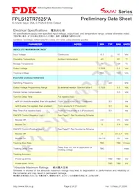 FPLS12TR7525PA數據表 頁面 2