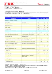 FPMS12TR7506PA Datasheet Page 2