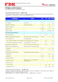FPMS12TR7508PA Datasheet Page 2
