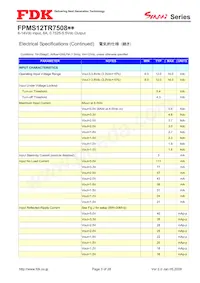 FPMS12TR7508PA Datasheet Page 3