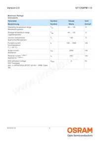 GT CS8PM1.13-LQLS-45-1-350-R18-LM Datasheet Page 3