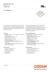 GT CSSPM1.13-LRLT-26-1-350-B-R18 Datasheet Cover