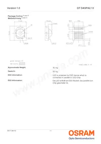 GT DASPA2.13-GUHQ-35-MP-100-R18 Datasheet Page 11