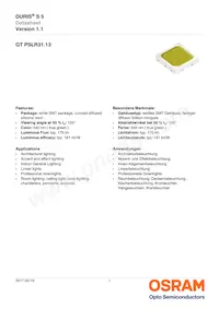 GT PSLR31.13-LSLU-T1T2-1-150-R18 Datasheet Cover